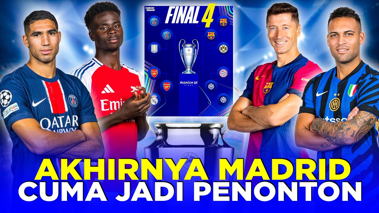 Ketimpangan kekuatan jelang semifinal UCL 2025