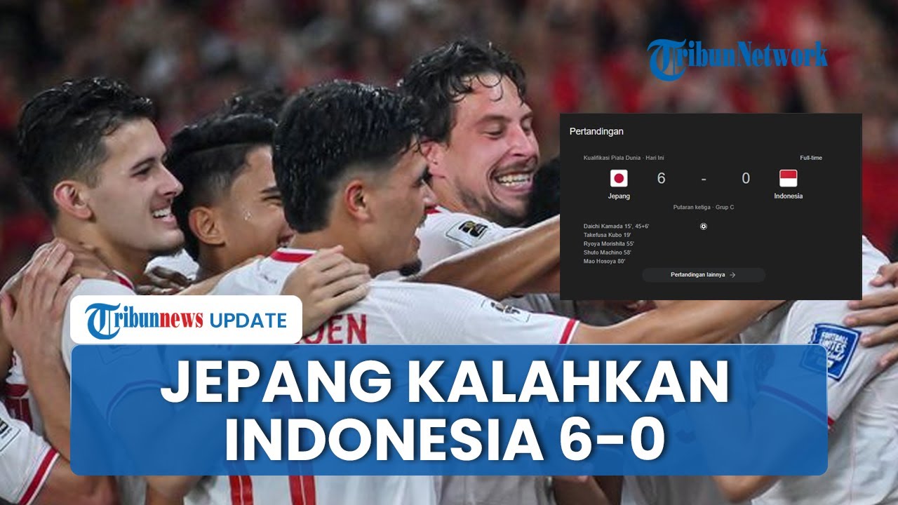 Indonesia dibantai oleh Jepang 6-0 dengan brutal