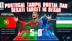Portugal Tampil Brutal dan Dekati Target 16 Besar