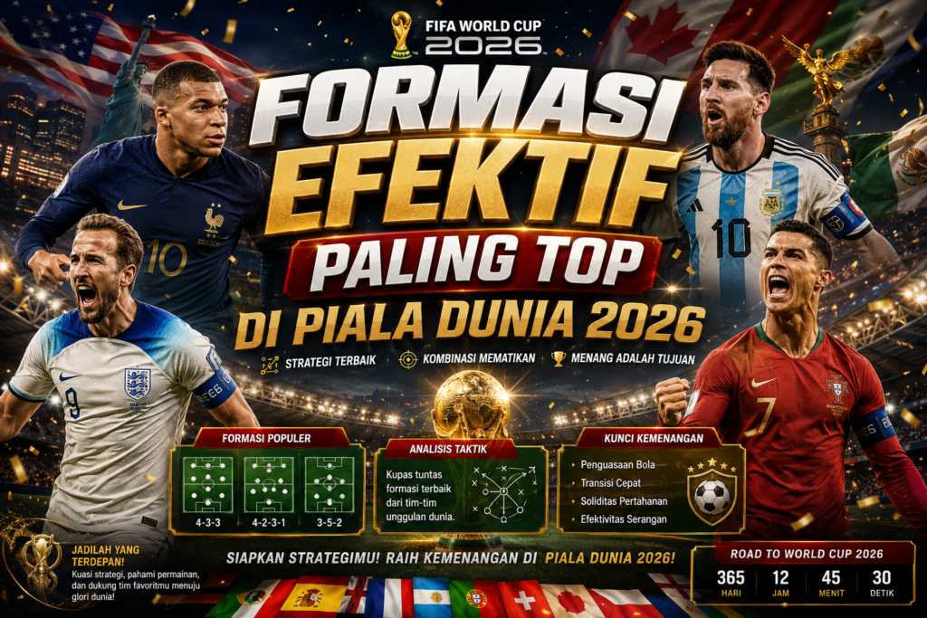 Formasi Efektif Paling Top di Piala Dunia 2026