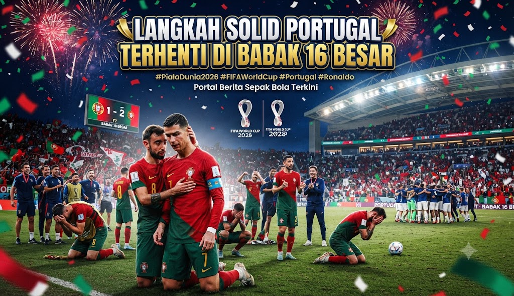 Langkah Solid Portugal Terhenti di Babak 16 Besar