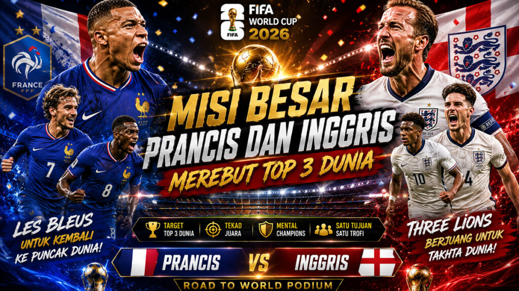 Misi Besar Prancis dan Inggris Merebut Top 3 Dunia