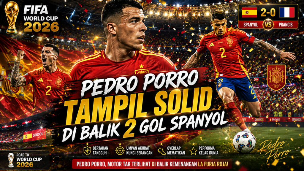 Pedro Porro Tampil Solid di Balik 2 Gol Spanyol