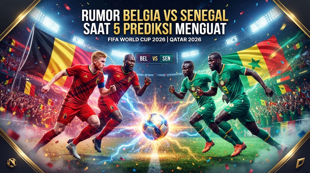 Rumor Belgia vs Senegal Saat 5 Prediksi Menguat
