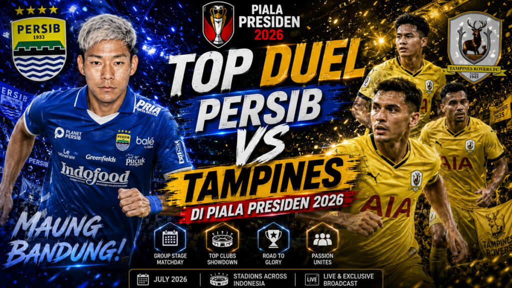 Top Duel Persib vs Tampines di Piala Presiden 2026