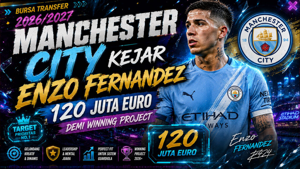 Manchester City Kejar Enzo Fernandez 120 Juta Euro Demi Winning Project