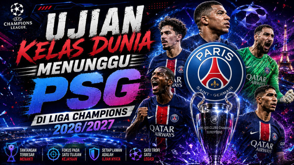 Ujian Kelas Dunia Menunggu PSG di Liga Champions