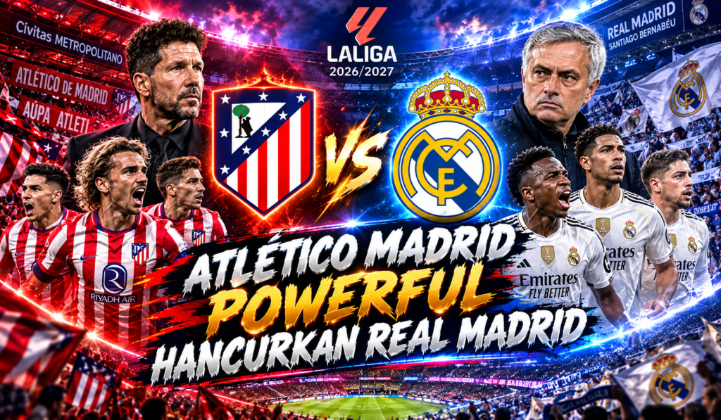 Atletico Madrid Powerful Hancurkan Real Madrid