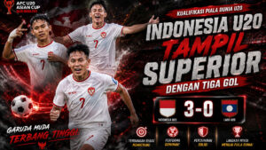 Indonesia U20 Tampil Superior dengan Tiga Gol