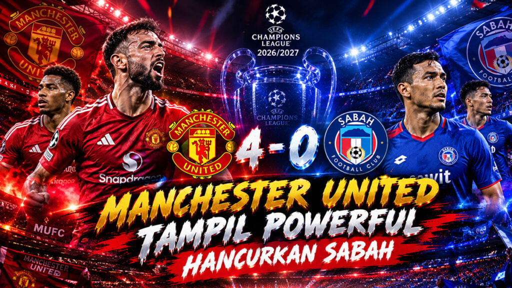 Manchester United Tampil Powerful Hancurkan Sabah