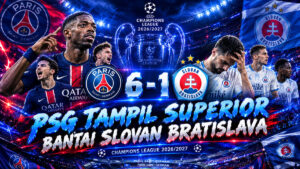 PSG Tampil Superior Bantai Slovan Bratislava