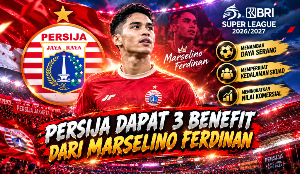 Persija Dapat 3 Benefit dari Marselino Ferdinan