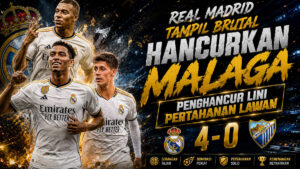 Real Madrid Tampil Brutal Hancurkan Malaga 4-0