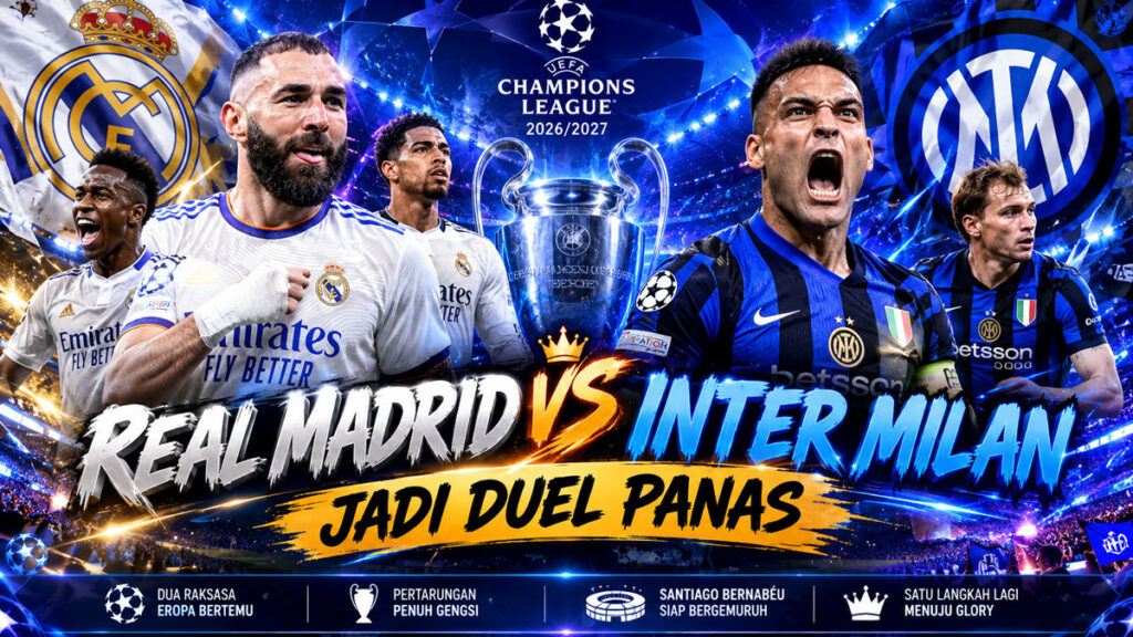 Real Madrid vs Inter Milan Jadi Duel Panas